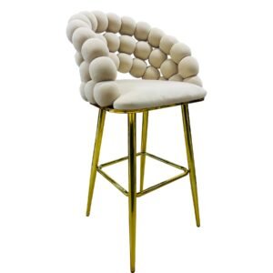 Taburete Boutique Velvet Bubble Gold