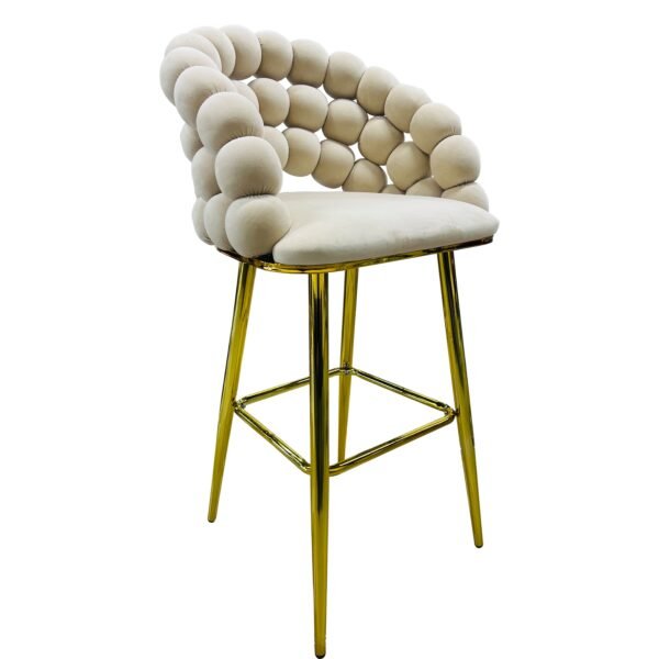 17 Taburete Boutique Velvet Bubble Gold
