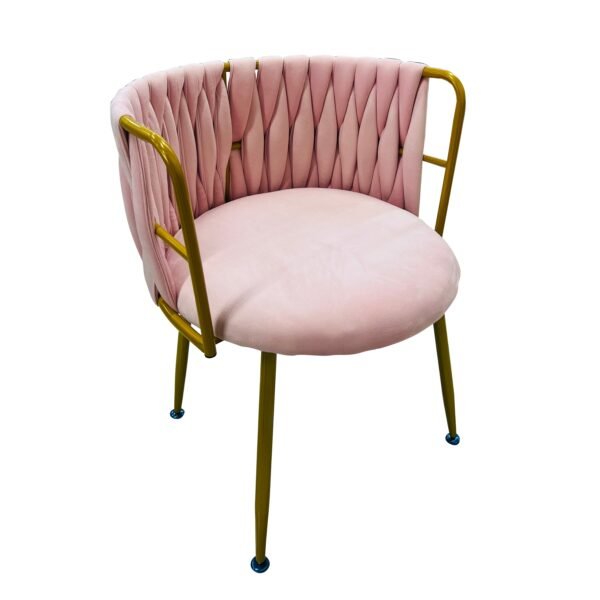 Silla de Espera Boutique Velvet Pink