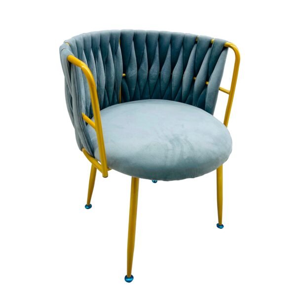 Silla de Espera Boutique Velvet Gold