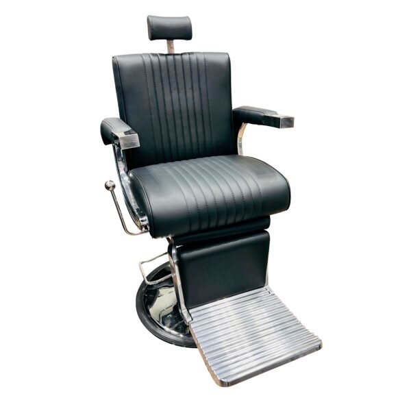 Silla de Barbería Profesional Elite Negra