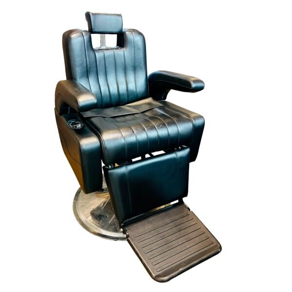 Silla de Barbería Profesional Titan Negra