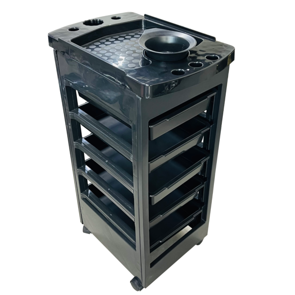 Carrito Auxiliar 5 Gavetas Negro