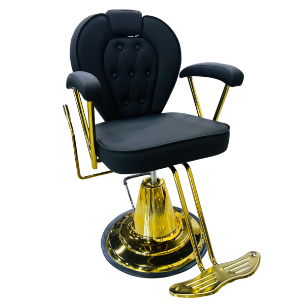 Silla reclinable dorada